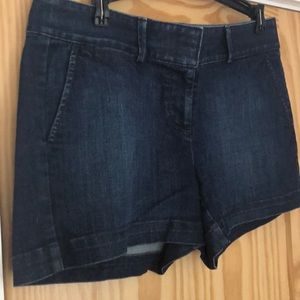 Loft dark denim shorts